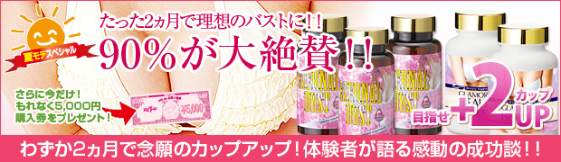 今年の夏こそ!強力バストアップセット
