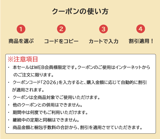 クーポンの使い方