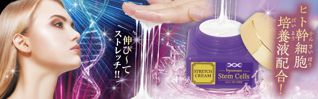 ヒト幹細胞ストレッチオールインワンクリーム