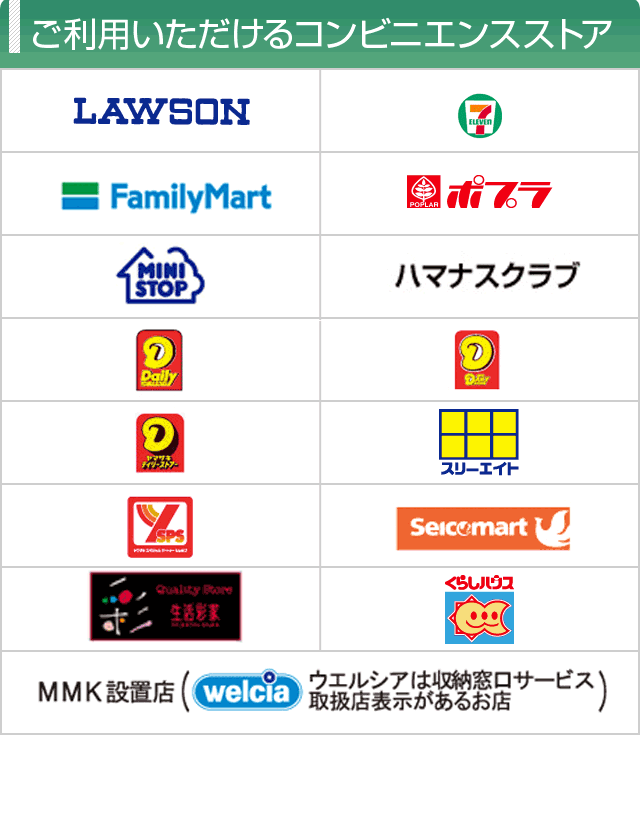 YOU-UP / お支払方法ガイドページ 